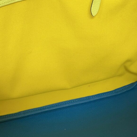 HERMES Pur Sangle Toile Military/Taurillon Clemence/Sangle woolly Lime/Vert ... - Picture 7 of 13